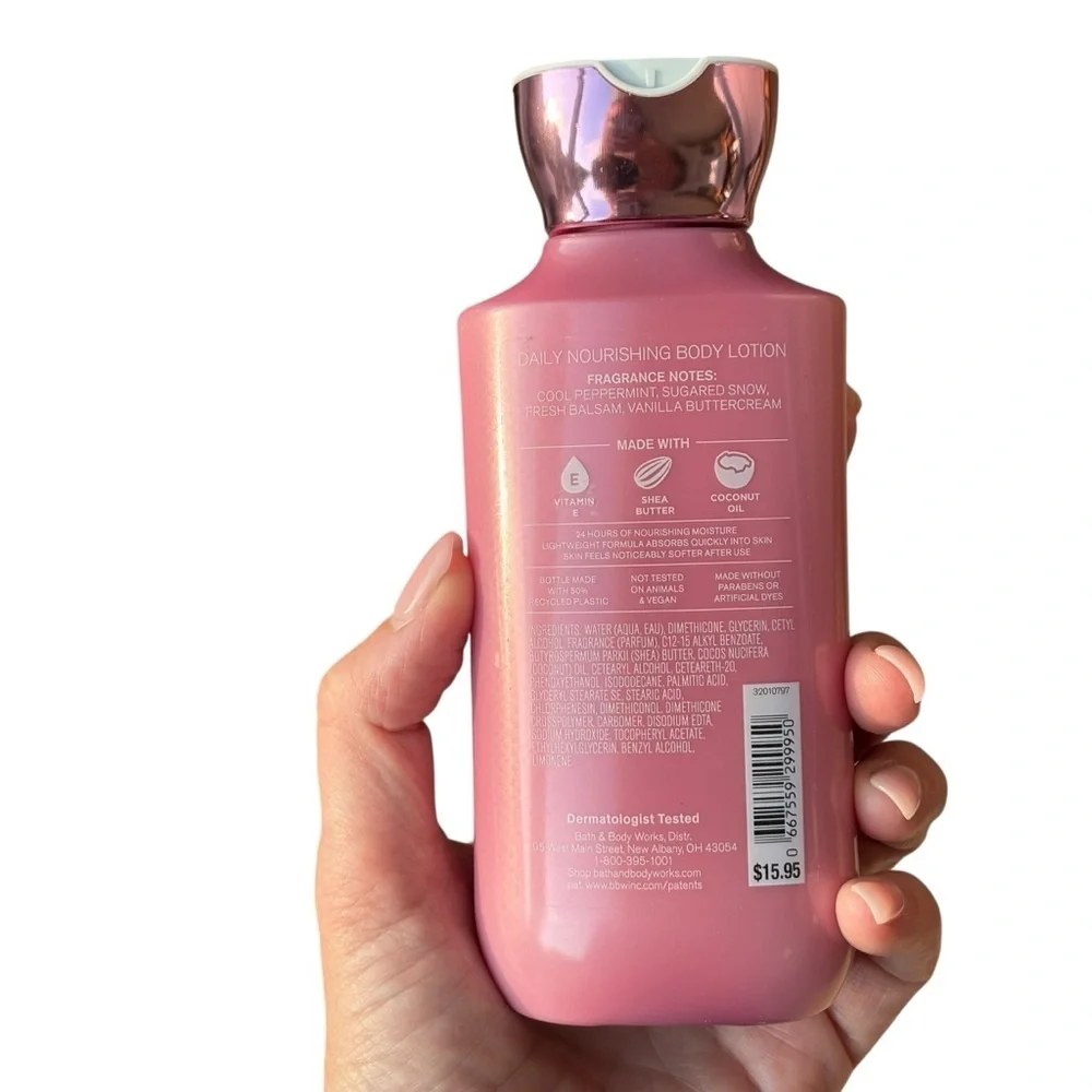 Bath & Body Works Twisted Peppermint Body Lotion 8 oz (B)